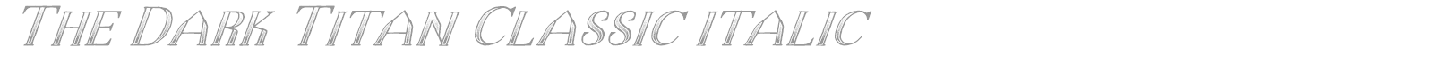 The Dark Titan Classic font preview